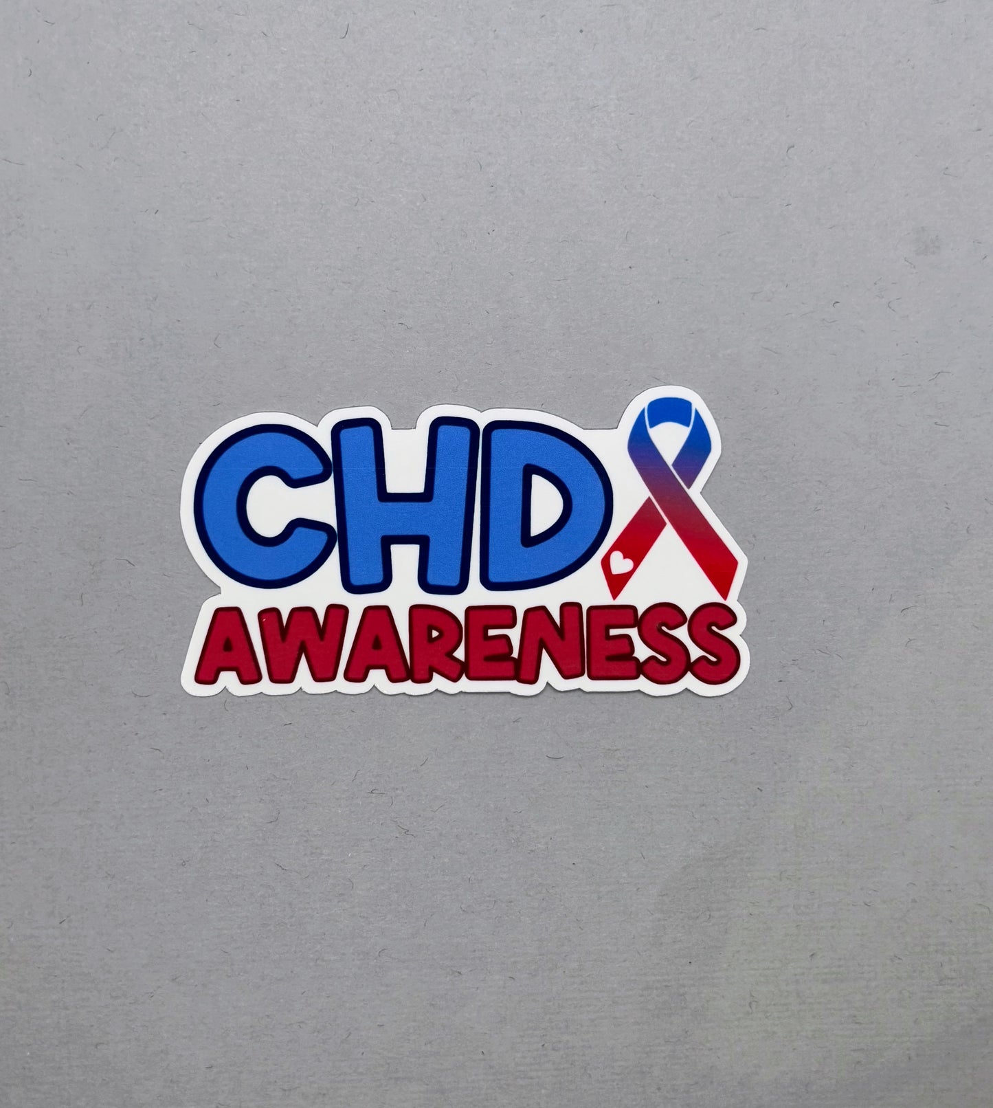 CHD Awareness with Ribbon Sticker