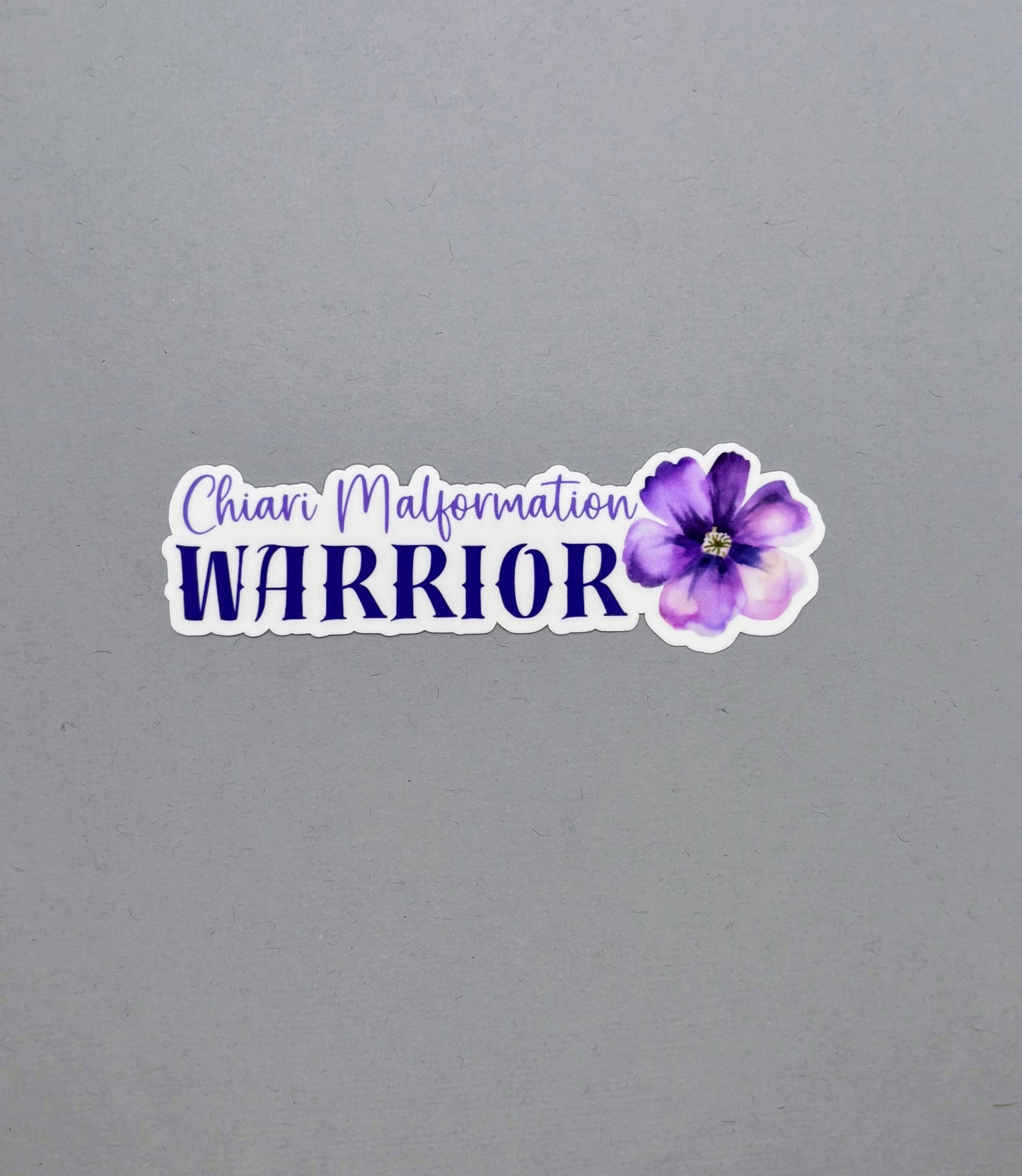 Chiari Malformation Warrior Flower Sticker