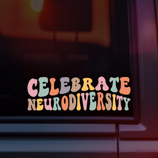 Celebrate Neurodiversity Car Decal