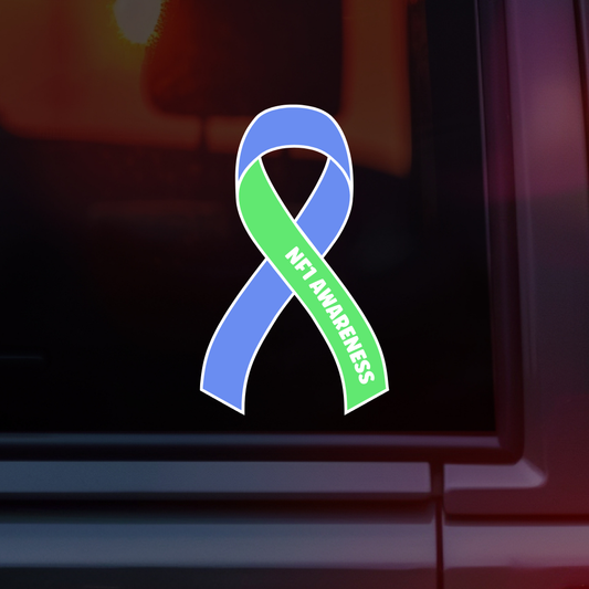 NF1 Awareness Ribbon Car Decal | Neurofibromatosis Type 1