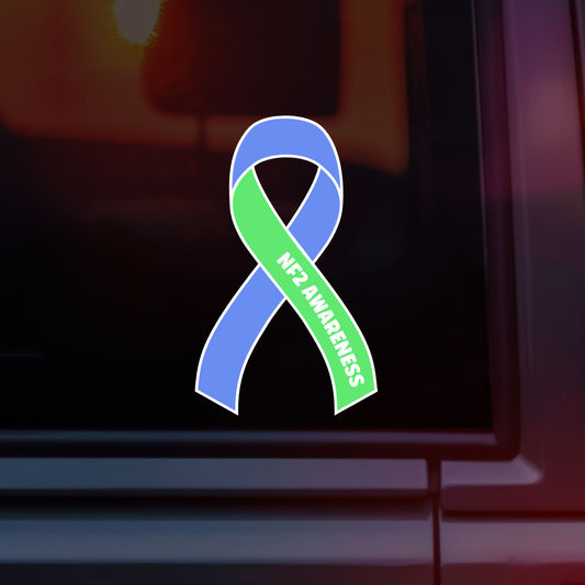 NF2 Awareness Ribbon Car Decal | Neurofibromatosis Type 2