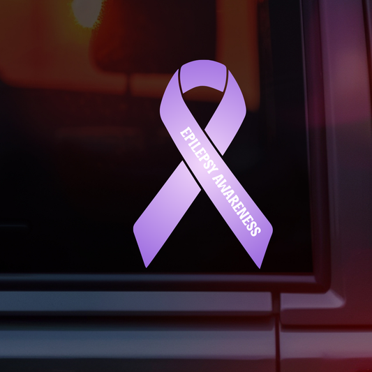Epilepsy Awareness Ribbon Car Decal