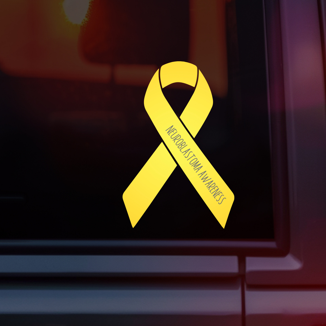 Neuroblastoma Awareness Ribbon Car Decal