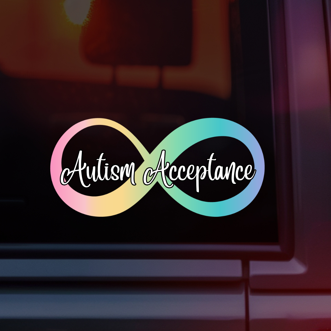 Autism Acceptance Infinity Car Decal