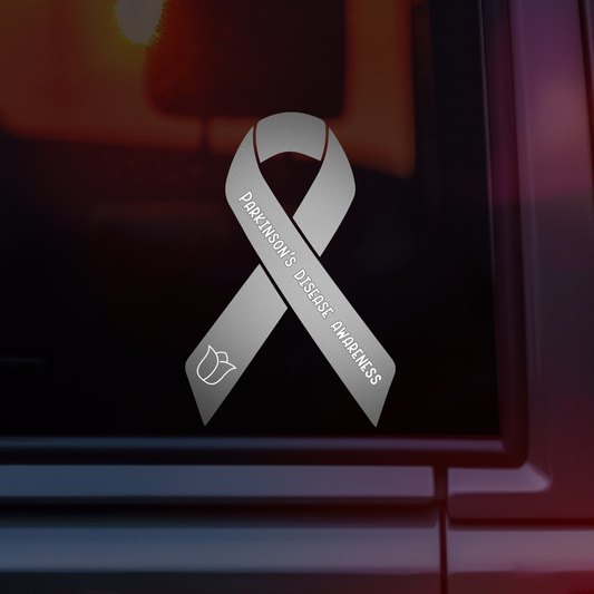 Parkinson's Disease Awareness Ribbon Car Decal