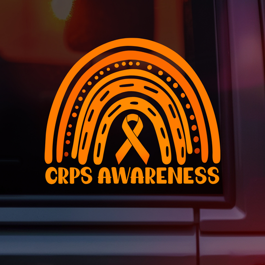CRPS Awareness Rainbow Car Decal