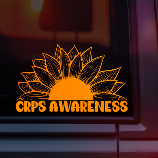 CRPS Awareness Sunflower Car Decal