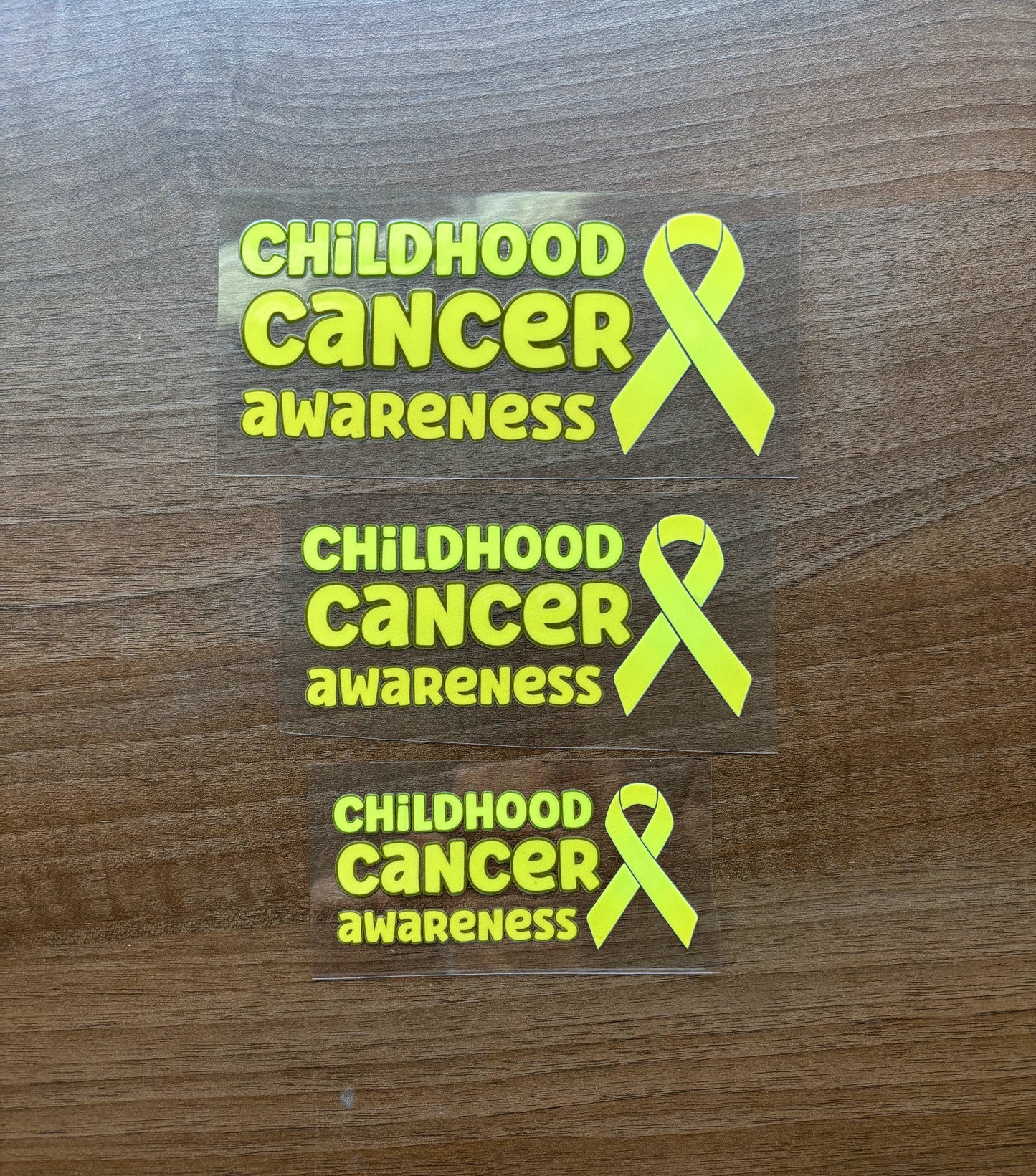 Childhood Cancer Awareness with Ribbon Car Decal