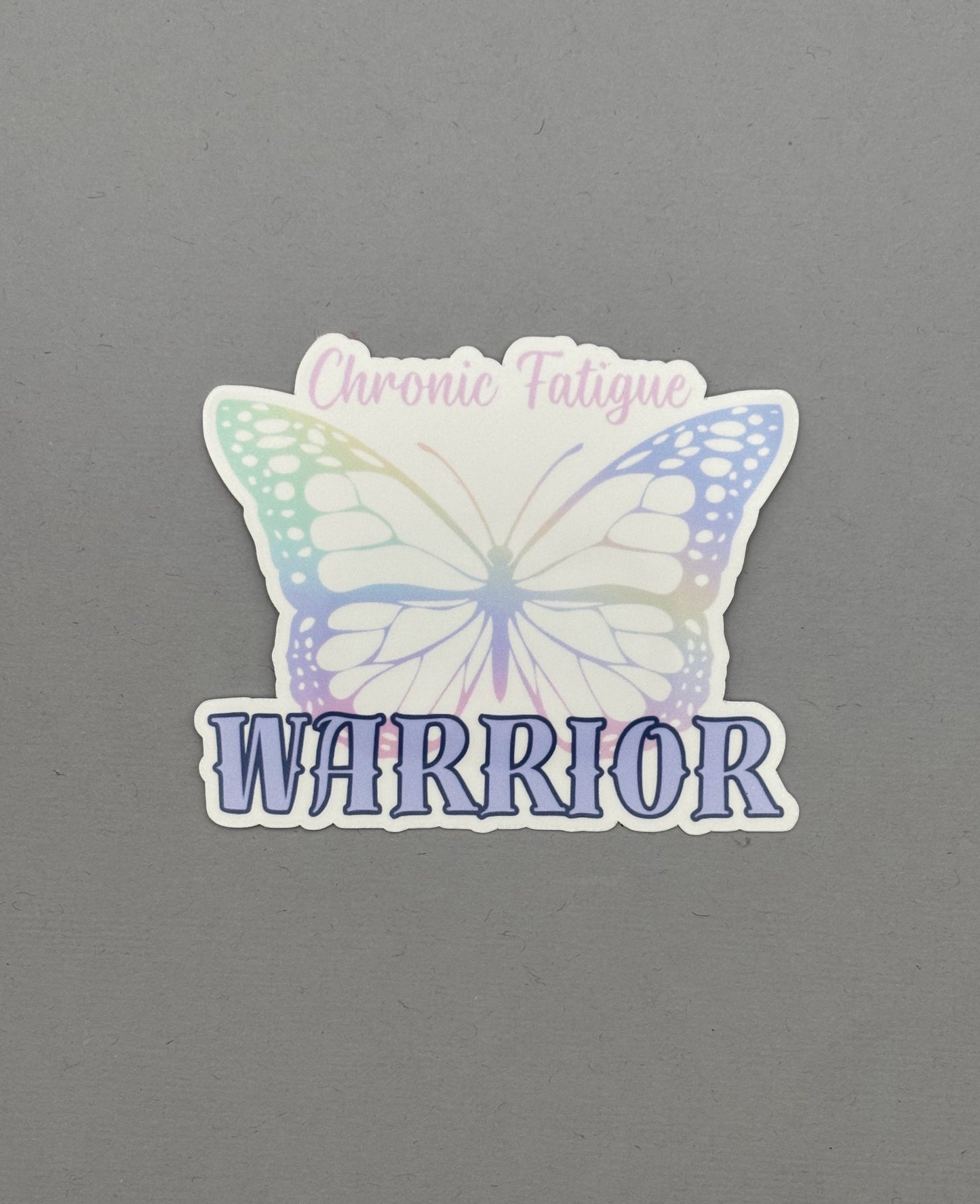 Chronic Fatigue Warrior Butterfly Sticker