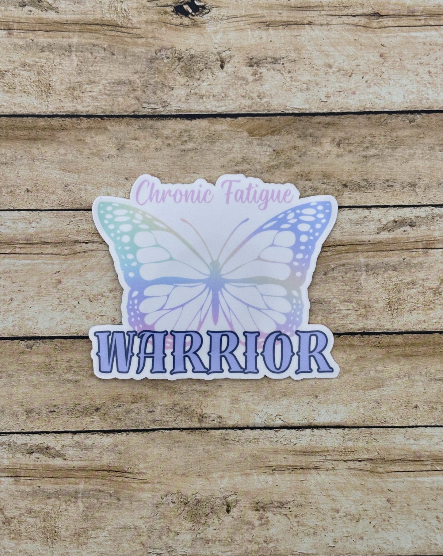 Chronic Fatigue Warrior Butterfly Sticker