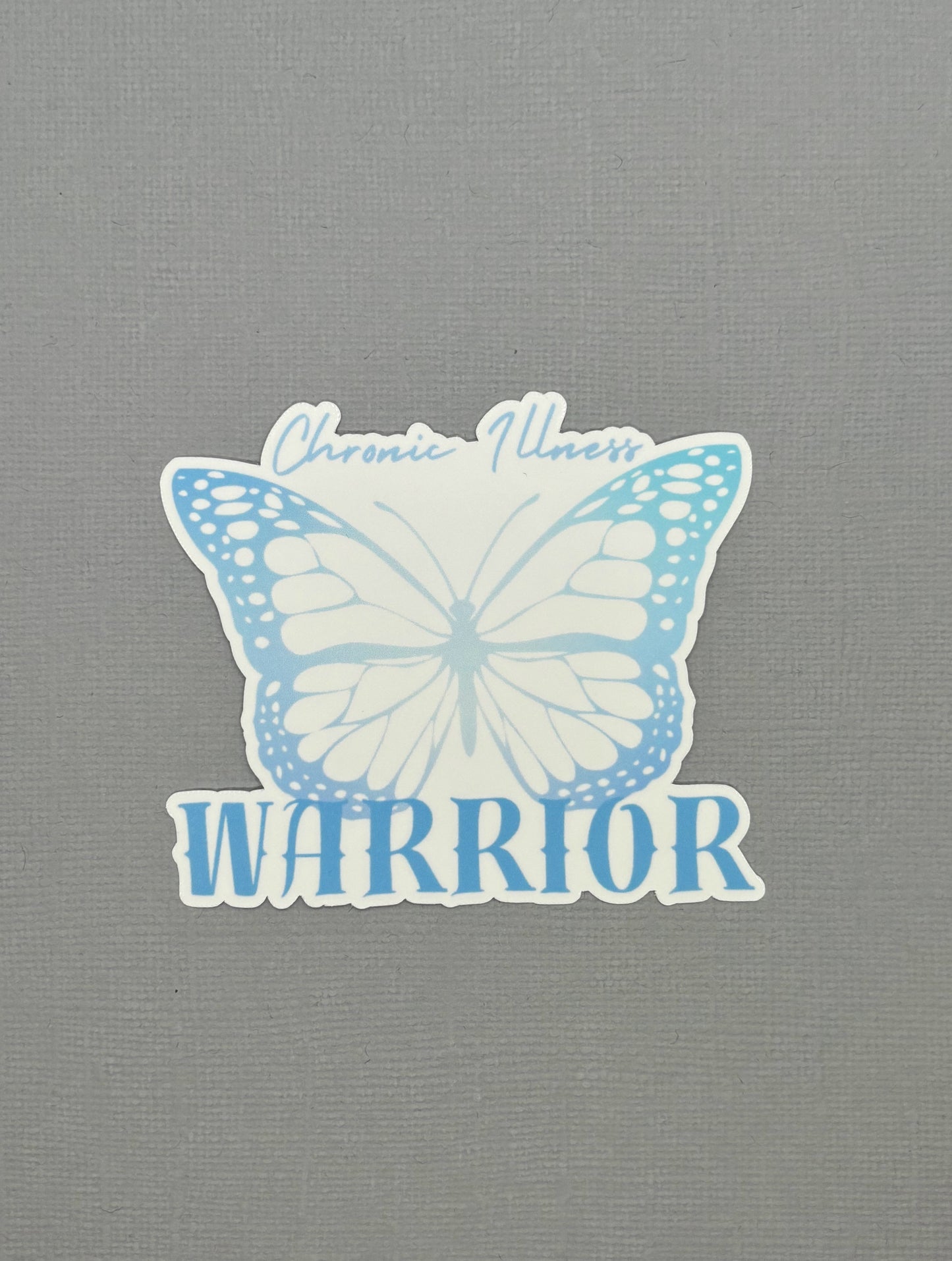 Chronic Illness Warrior Butterfly Sticker