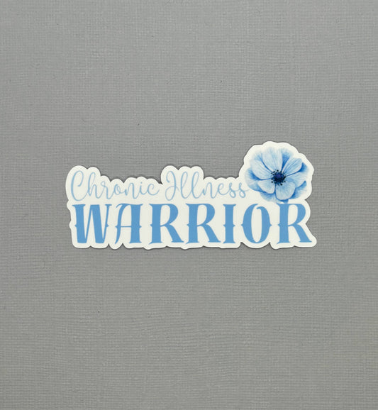 Chronic Illness Warrior Flower Sticker