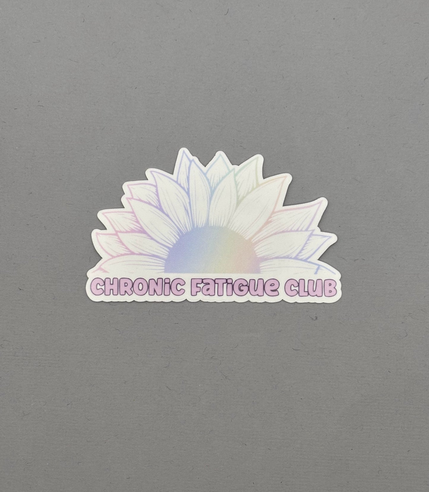 Chronic Fatigue Club Sunflower Sticker