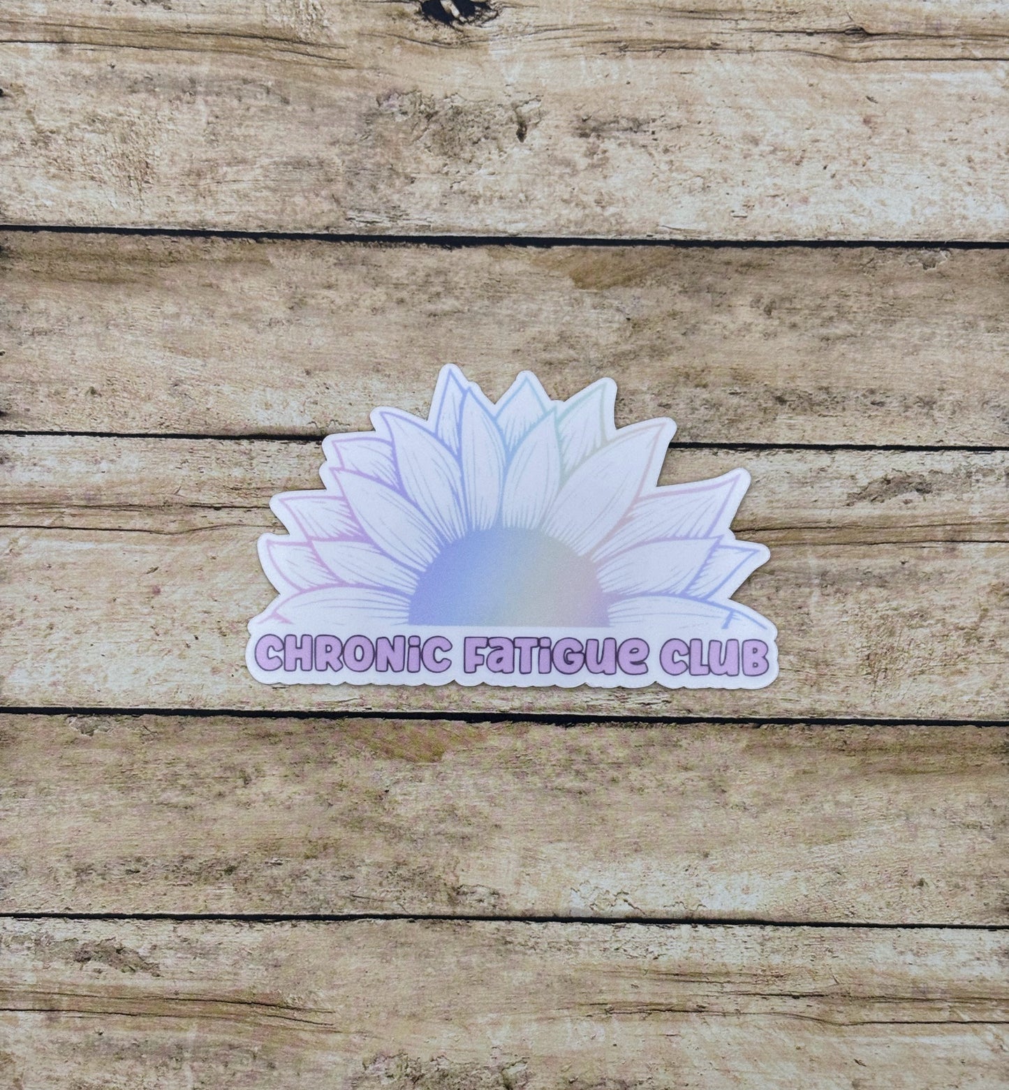 Chronic Fatigue Club Sunflower Sticker