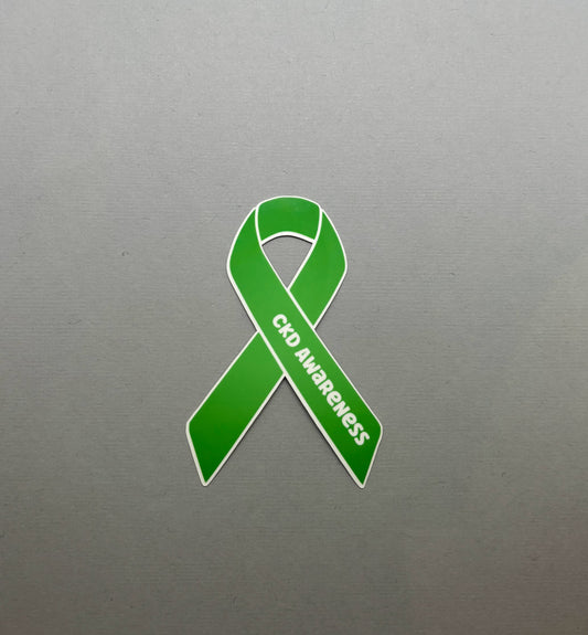 CKD (Chronic Kidney Disease) Awareness Ribbon Sticker