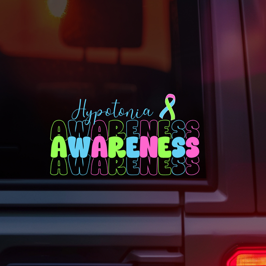 Hypotonia Awareness Car Decal