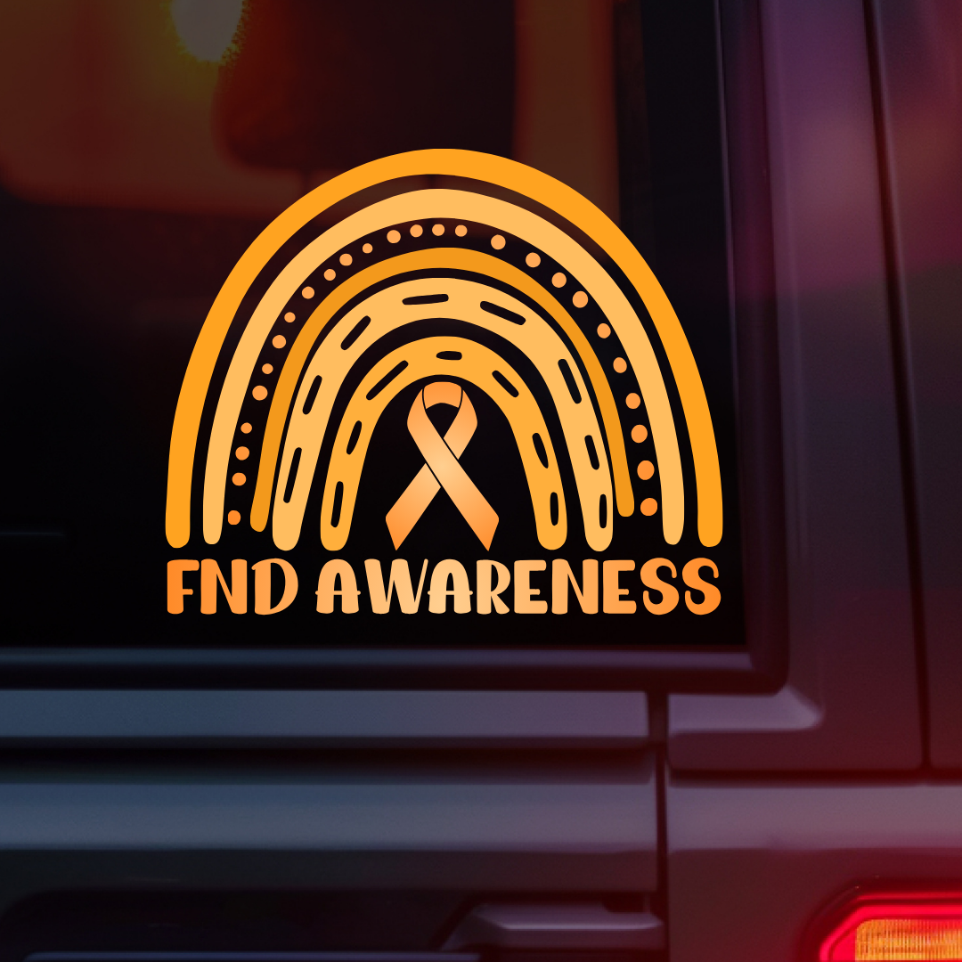 FND Awareness Rainbow Car Decal | Functional Neurological Disorder