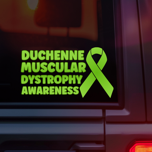 Duchenne Muscular Dystrophy Awareness Car Decal