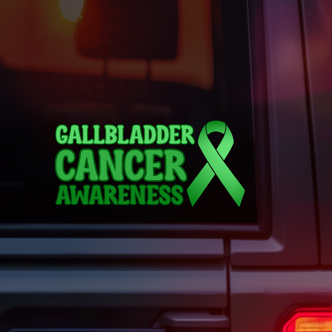 Gallbladder Cancer Awareness Car Decal