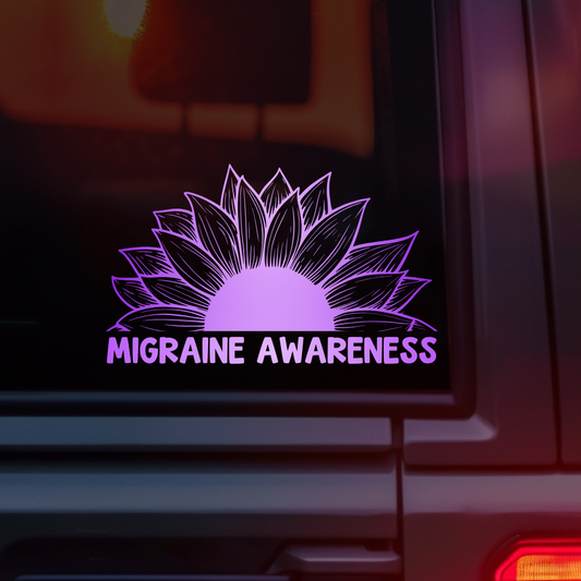 Migraine Awareness Car Decal
