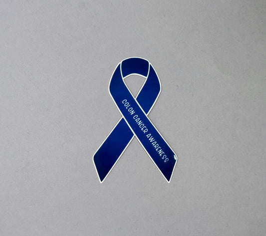 Colon Cancer Awareness Ribbon Sticker