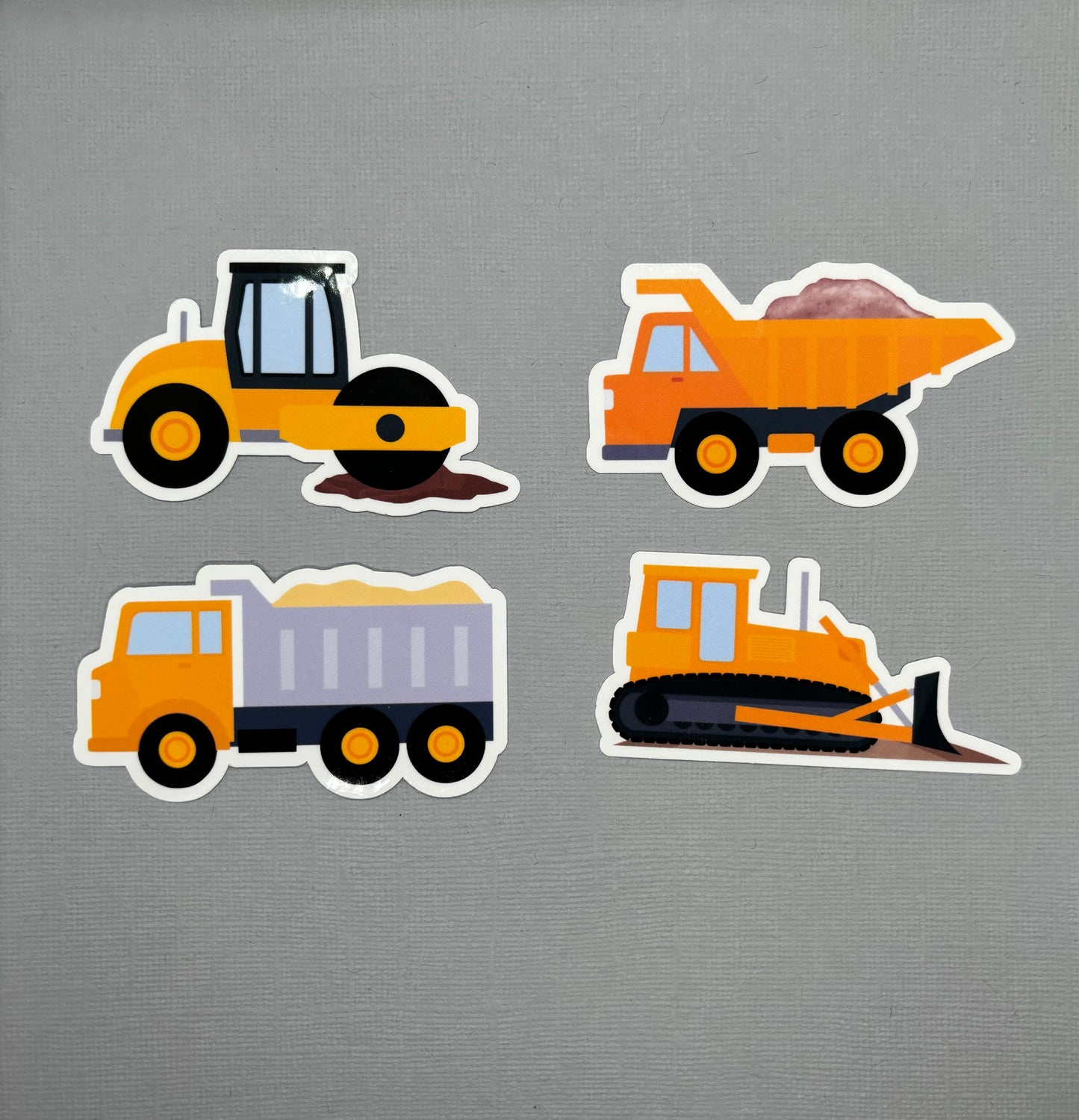 Construction Trucks Stickers