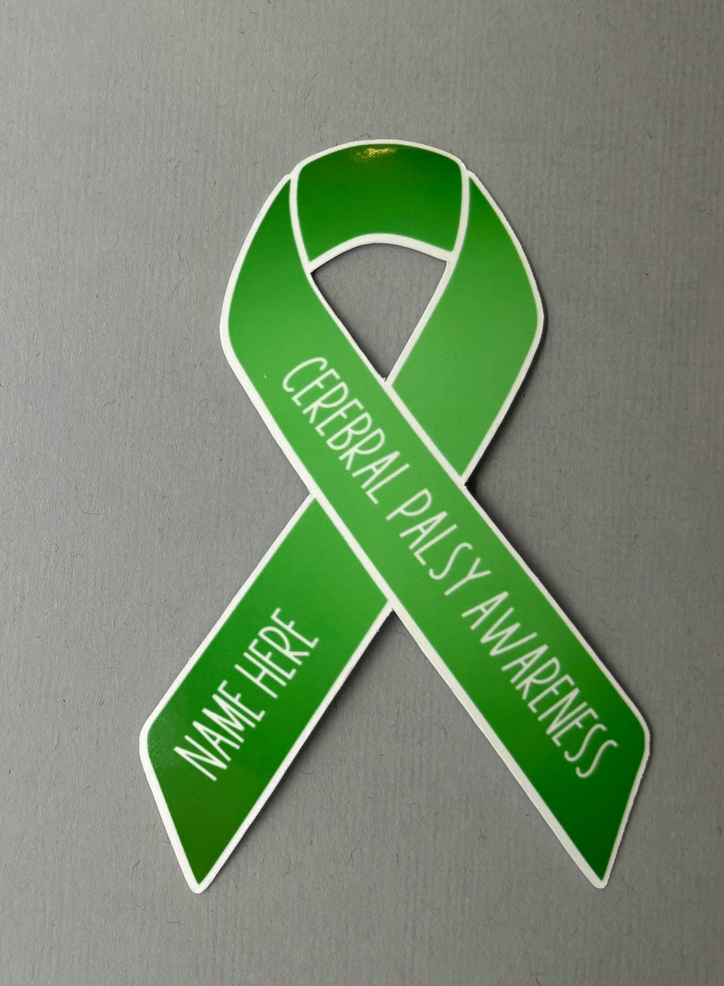 Cerebral Palsy Awareness Custom Ribbon Sticker