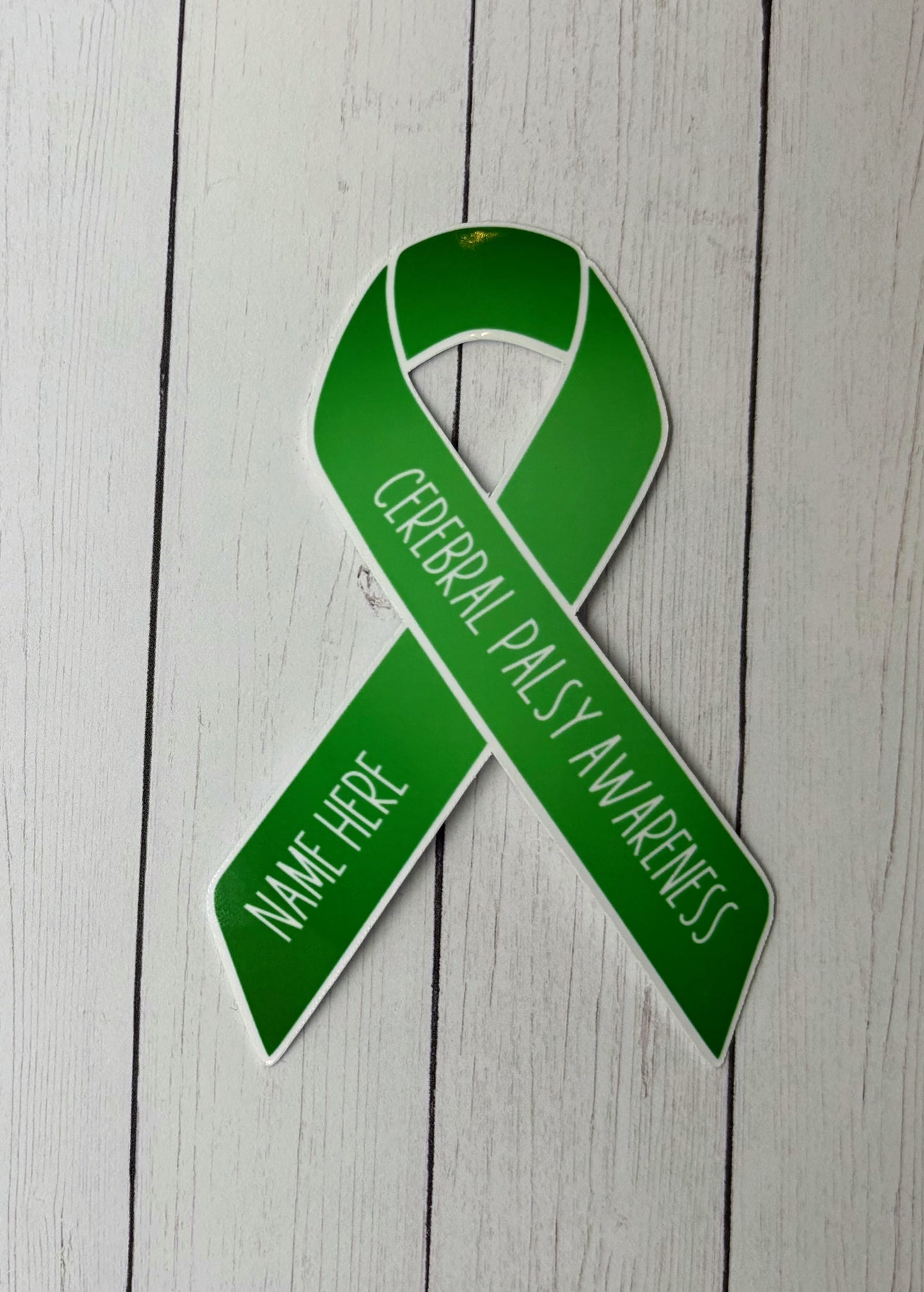 Cerebral Palsy Awareness Custom Ribbon Sticker