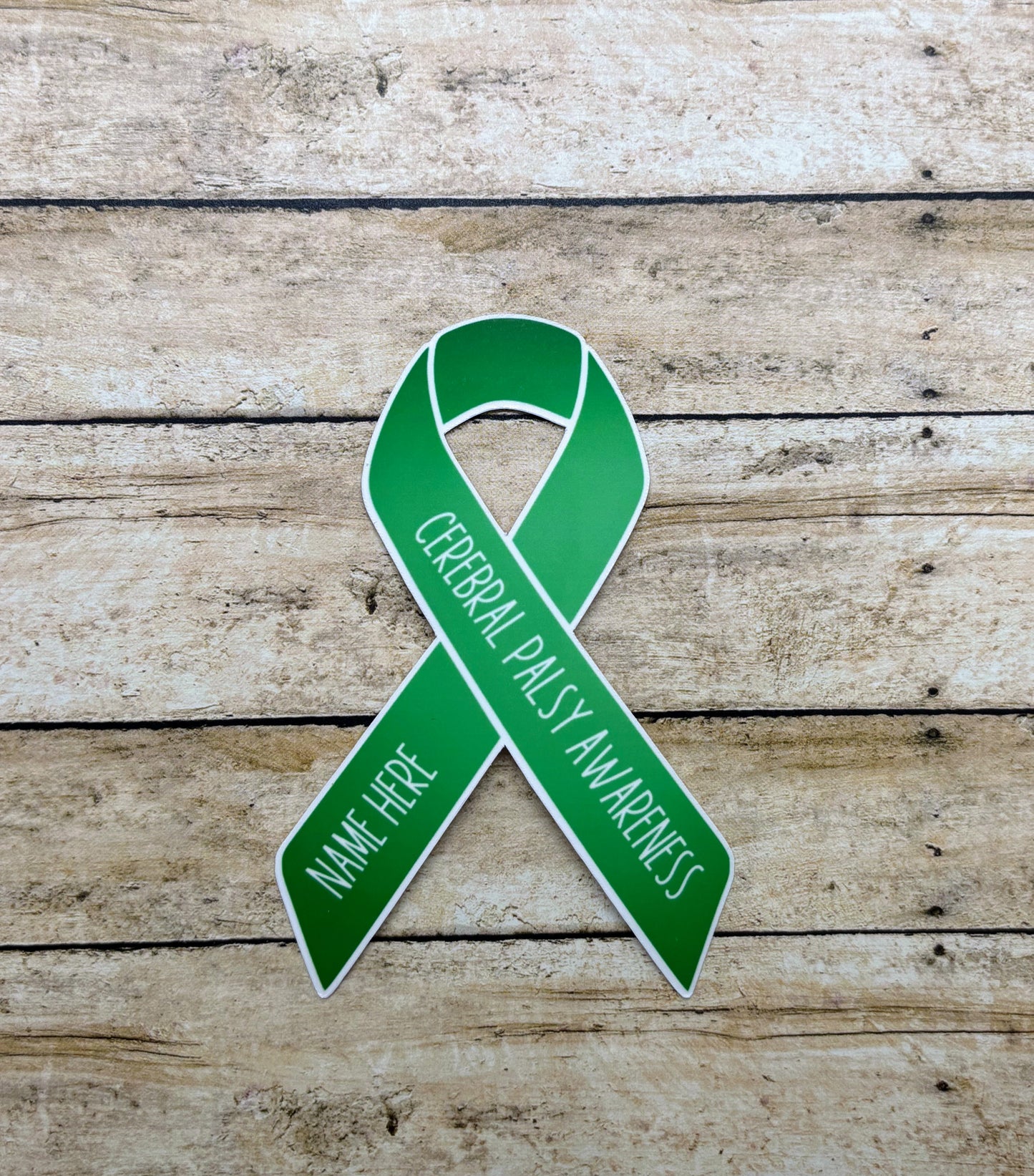 Cerebral Palsy Awareness Custom Ribbon Sticker