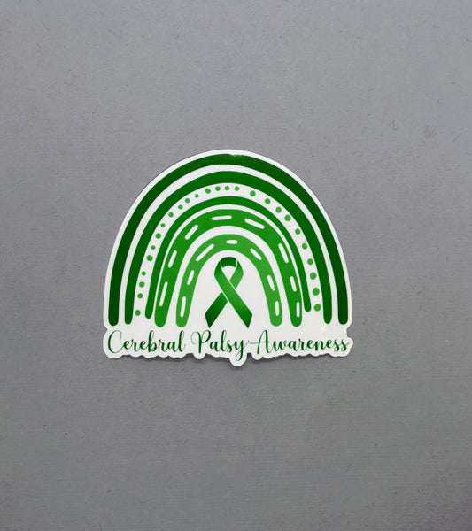 Cerebral Palsy Awareness Rainbow Sticker