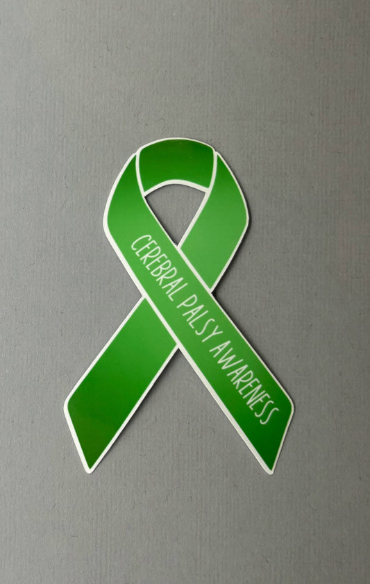 Cerebral Palsy Awareness Ribbon Sticker