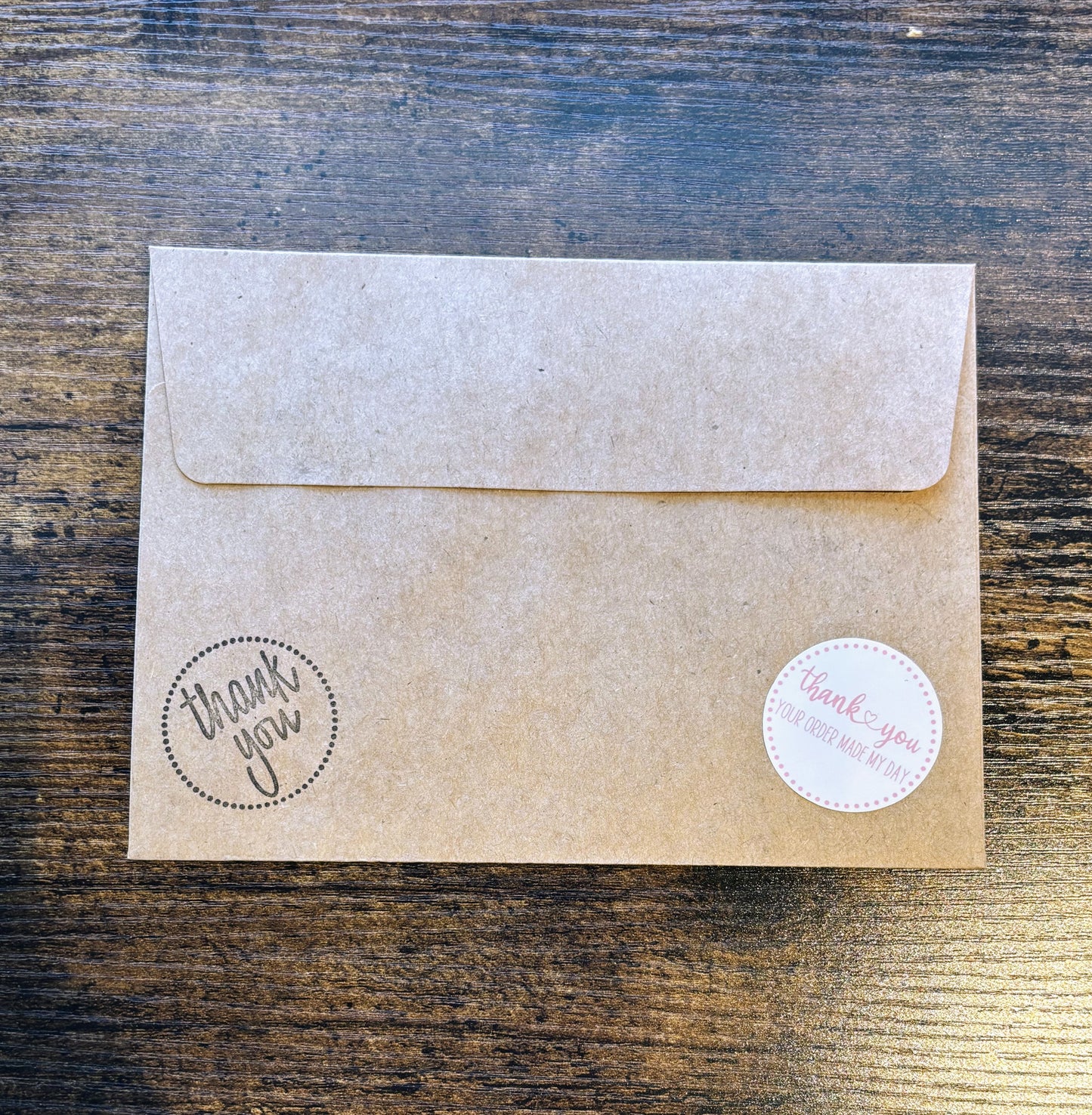 Thank you Your Order Made My Day Packaging Stickers - Ivory Boho