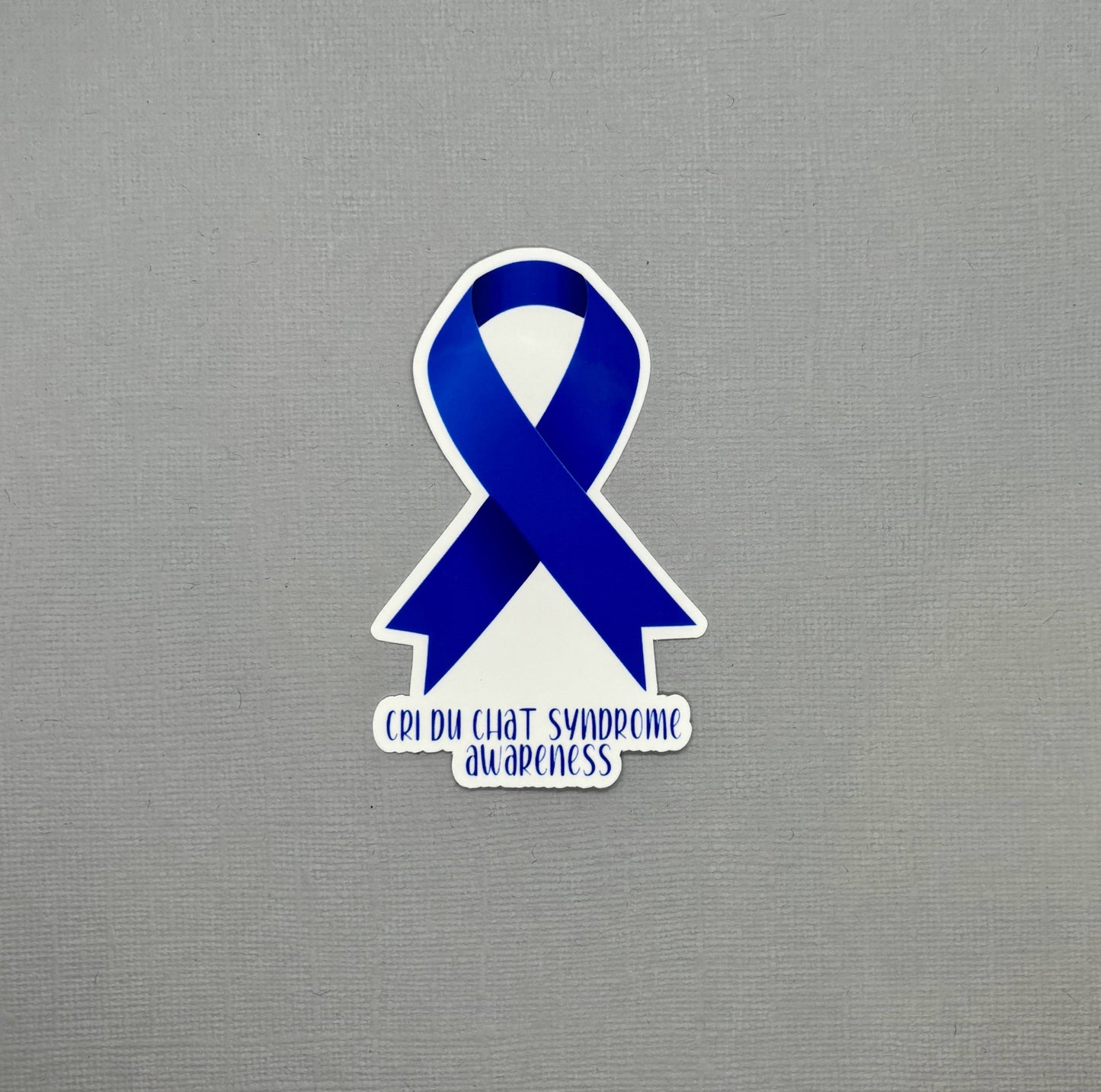 Cri du Chat Syndrome Awareness Ribbon Sticker