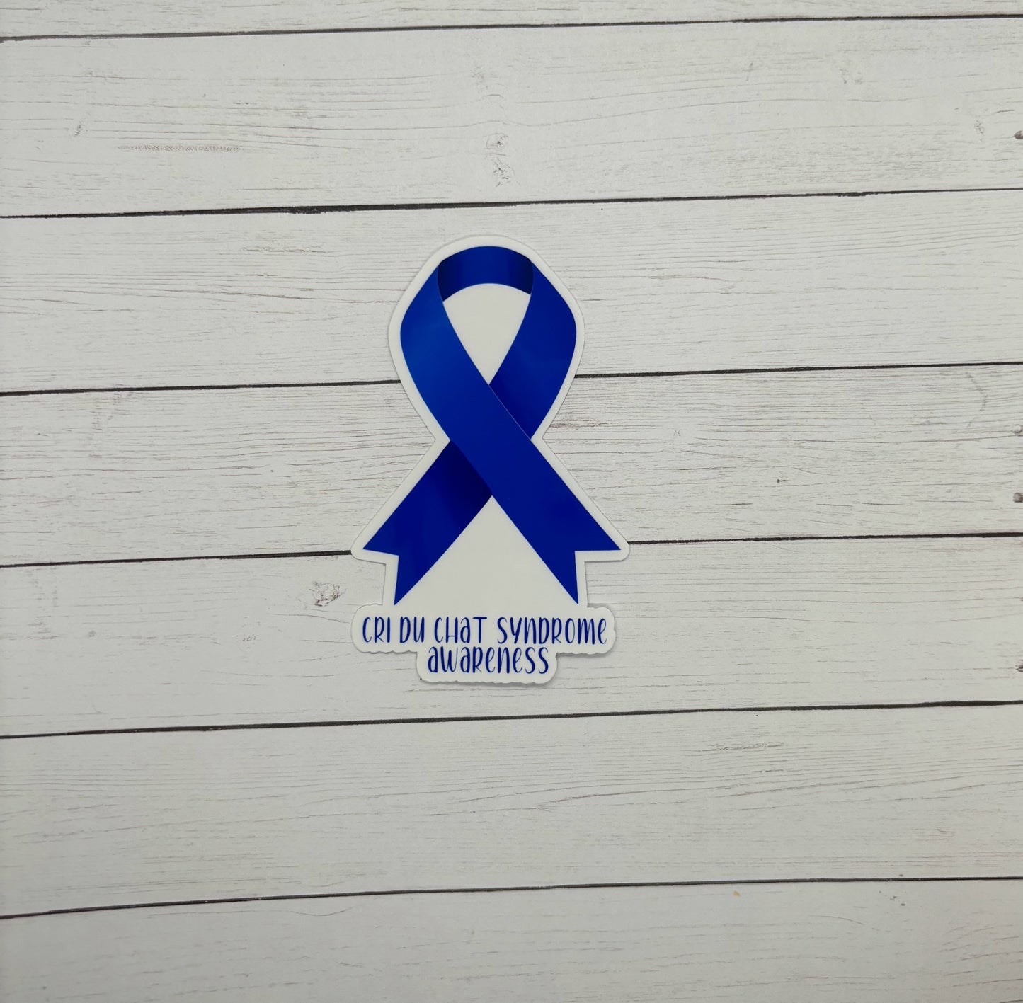 Cri du Chat Syndrome Awareness Ribbon Sticker