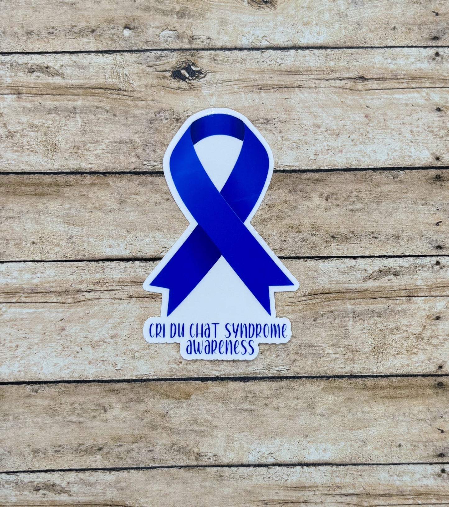 Cri du Chat Syndrome Awareness Ribbon Sticker