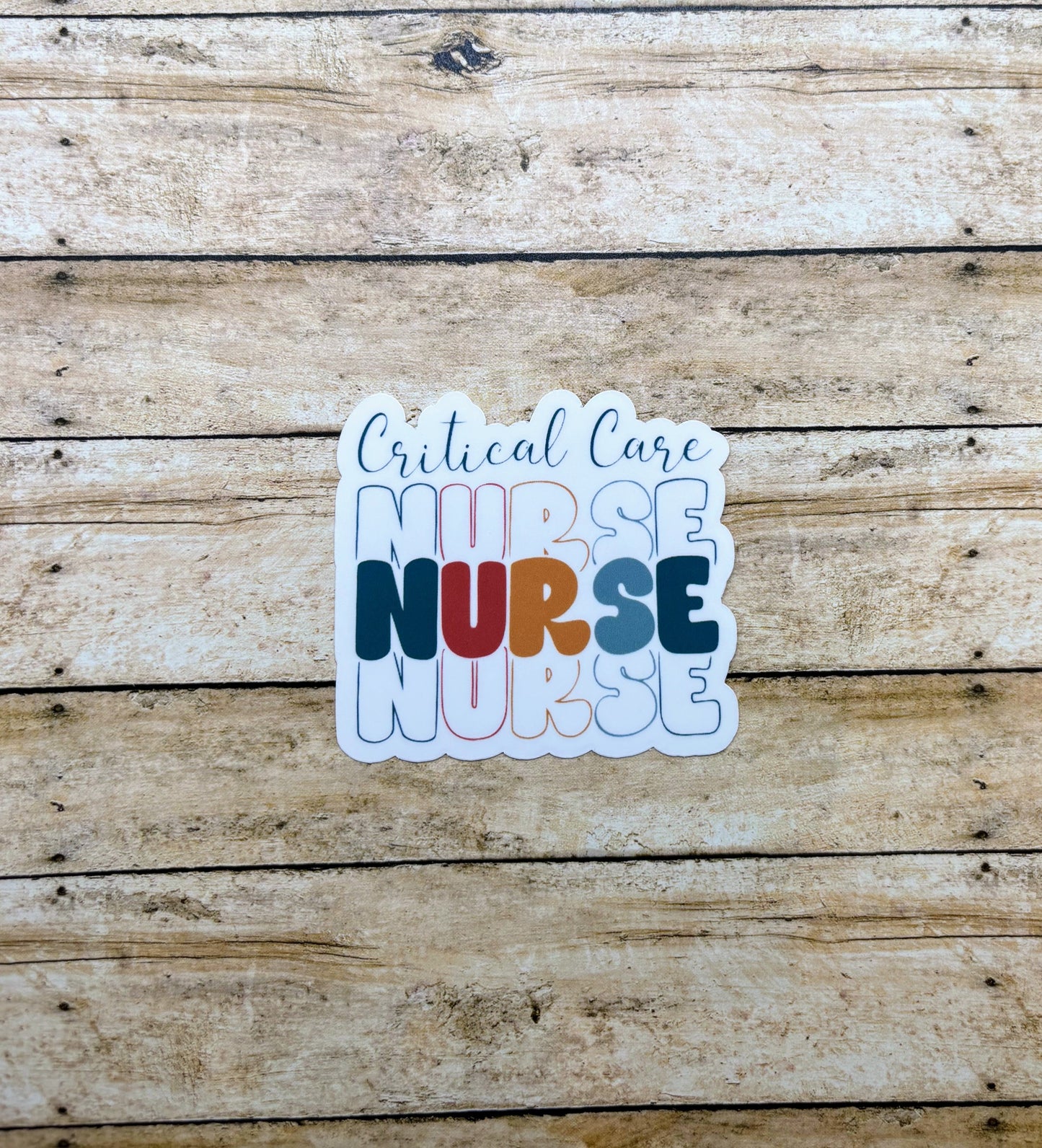 Critical Care Nurse Sticker