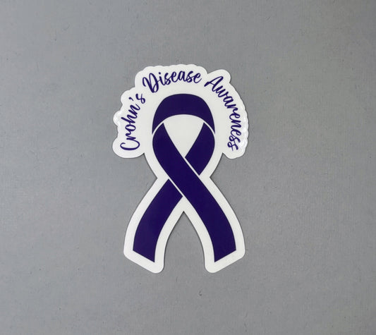Crohn's Disease Awareness Ribbon Sticker