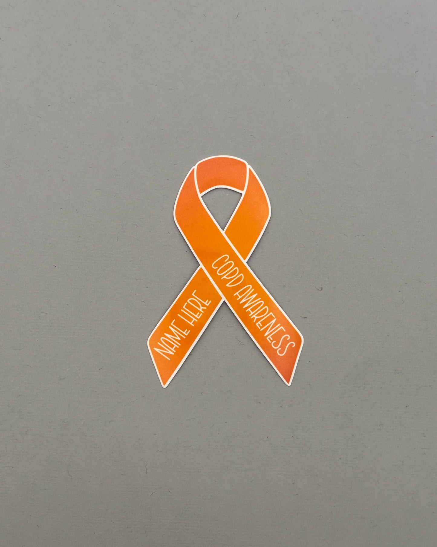 COPD Awareness Custom Ribbon Sticker