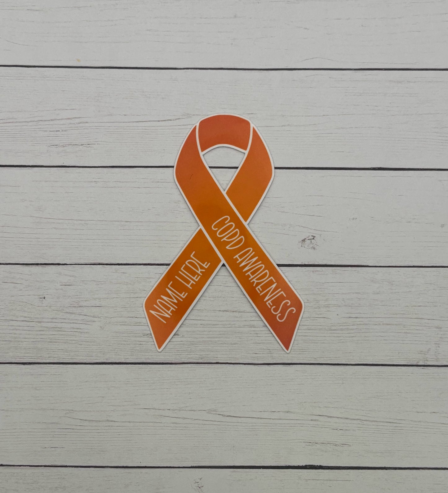 COPD Awareness Custom Ribbon Sticker