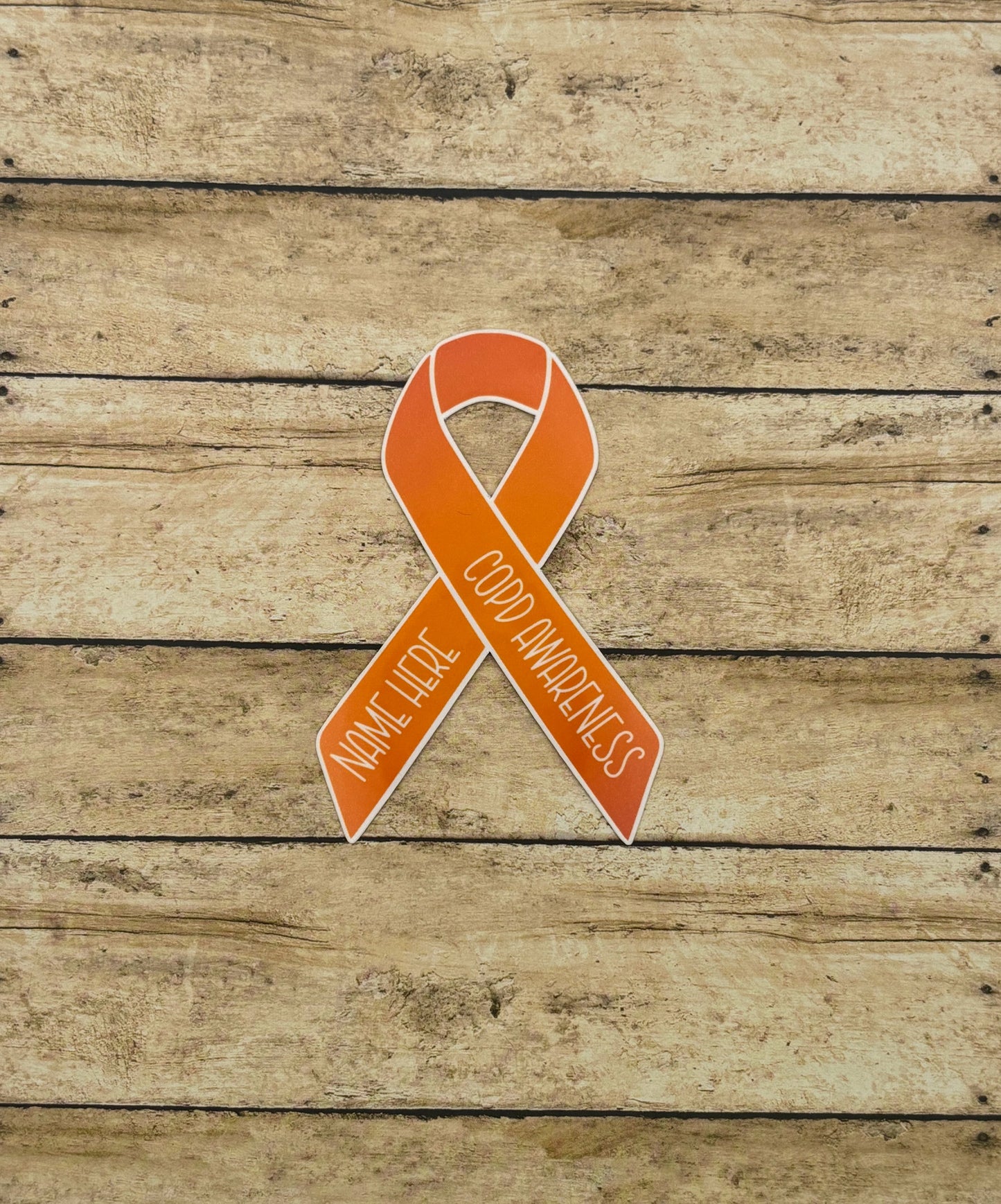 COPD Awareness Custom Ribbon Sticker