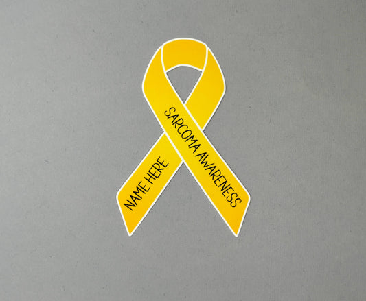 Sarcoma Awareness Custom Ribbon Sticker