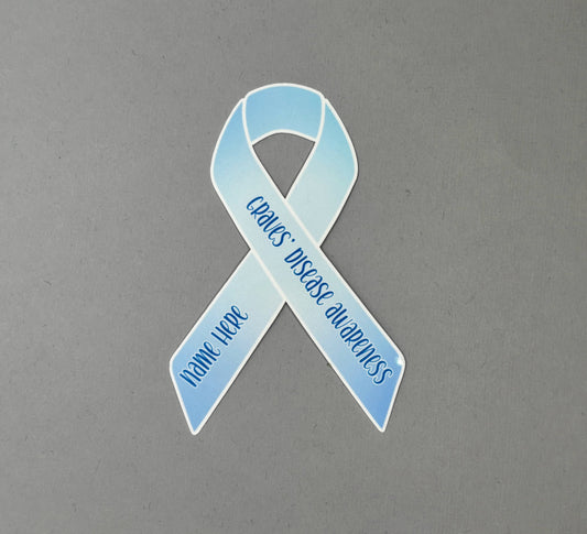 Graves' Disease Awareness Custom Ribbon Sticker