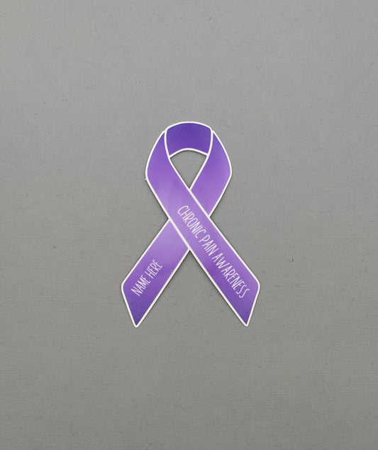 Chronic Pain Awareness Custom Ribbon Sticker