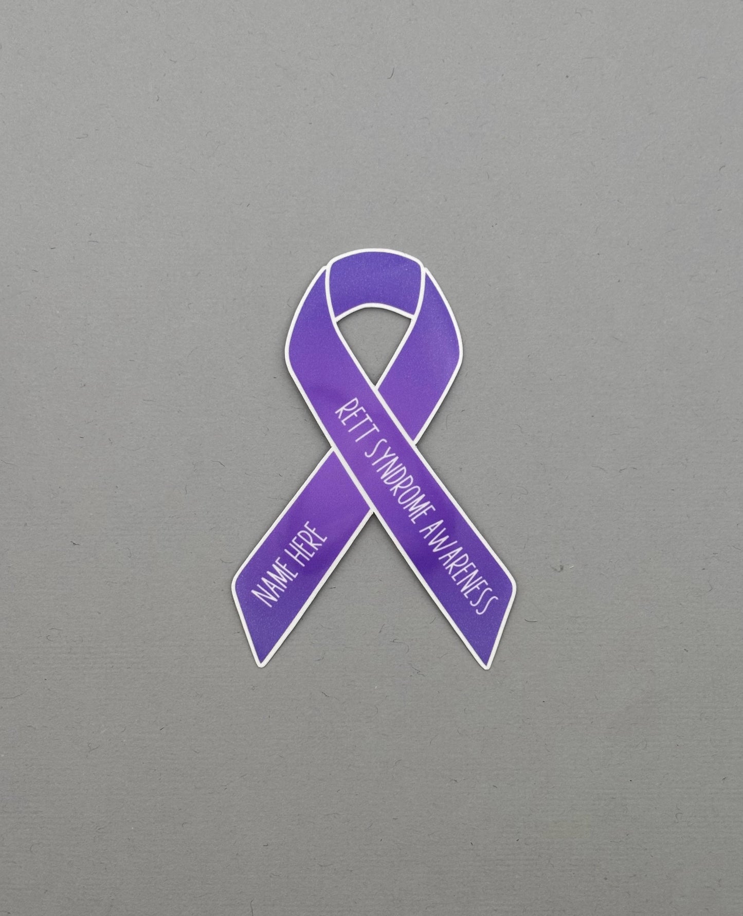 Rett Syndrome Awareness Custom Ribbon Sticker