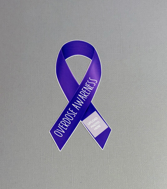 Customizable Overdose Ribbon Sticker