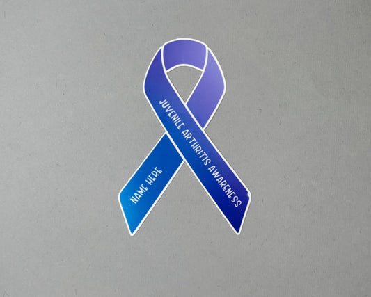 Juvenile Arthritis Awareness Custom Ribbon Sticker