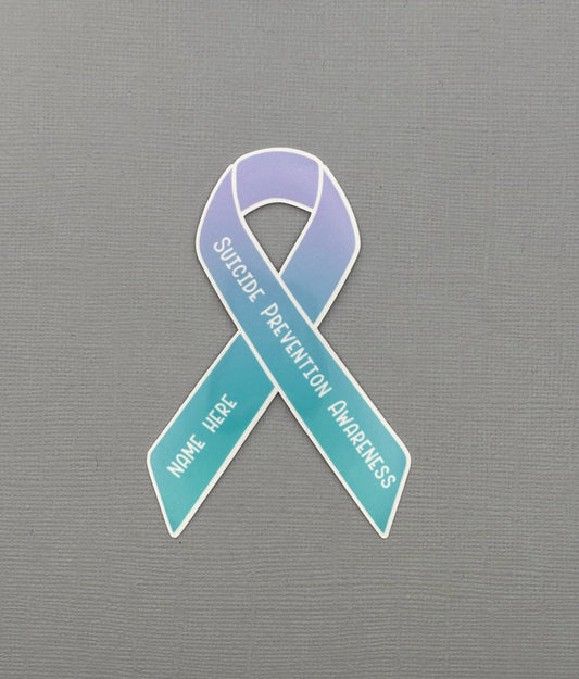 Suicide Prevention Awareness Custom Ribbon Sticker