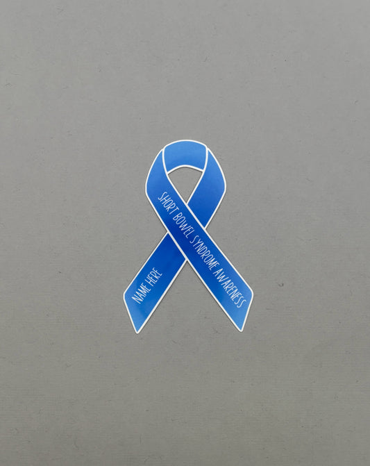 Short Bowel Syndrome Awareness Custom Ribbon Sticker