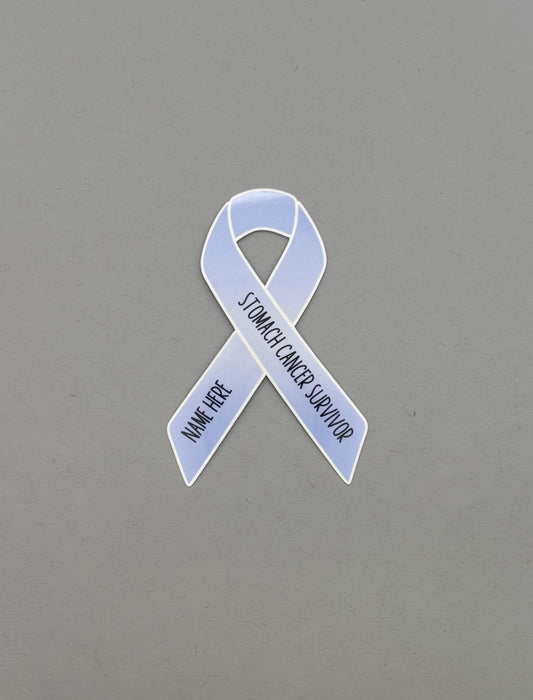 Stomach Cancer Survivor Custom Ribbon Sticker