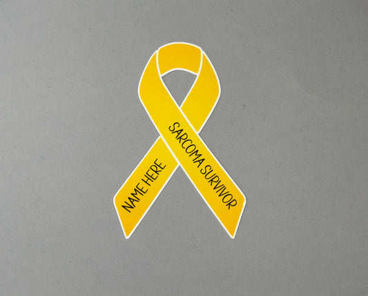 Sarcoma Survivor Custom Ribbon Sticker